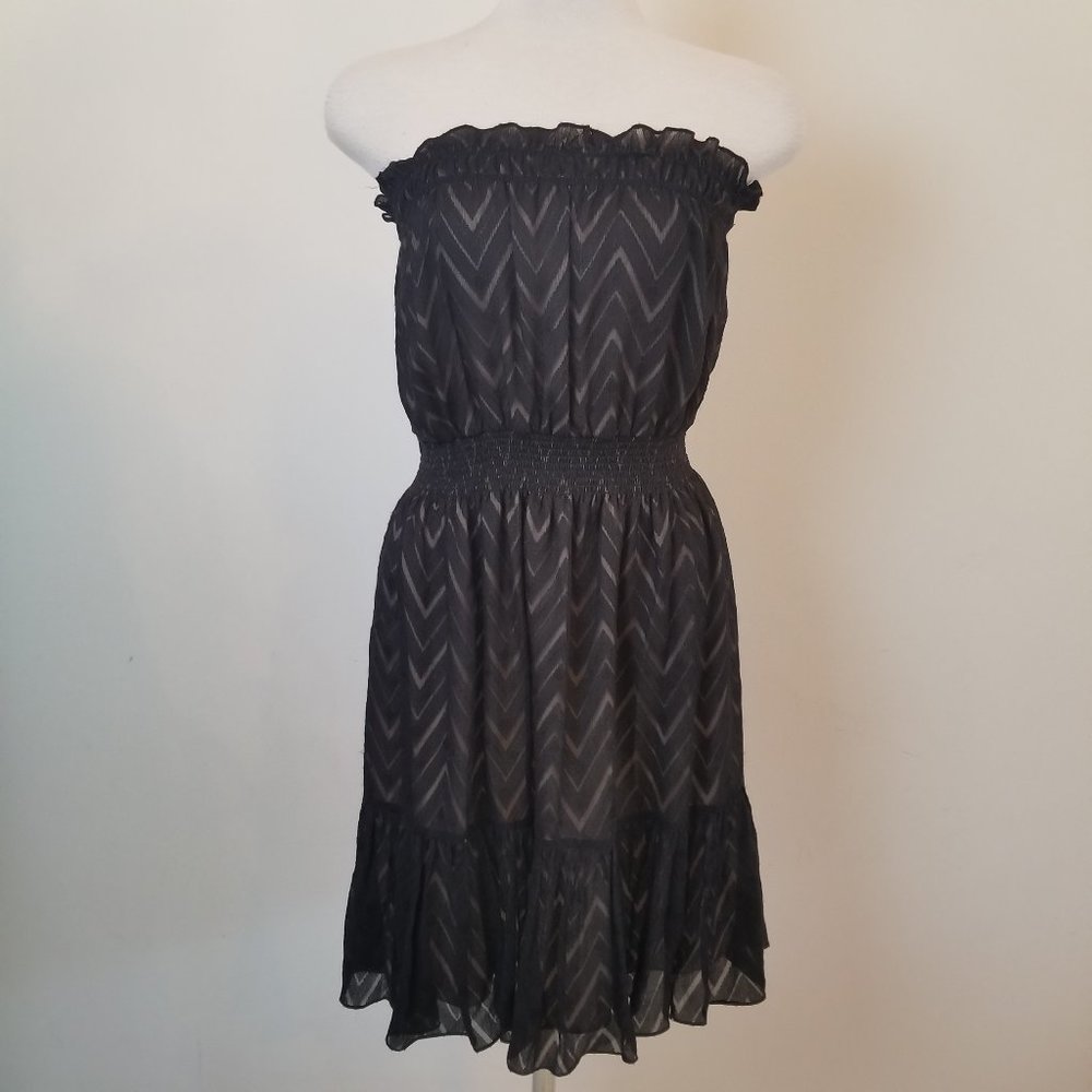 Rebecca Taylor strapless silk dress 4